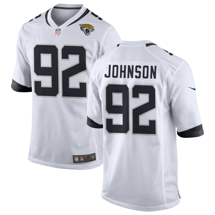 Caleb Johnson Jacksonville Jaguars White Game Jersey