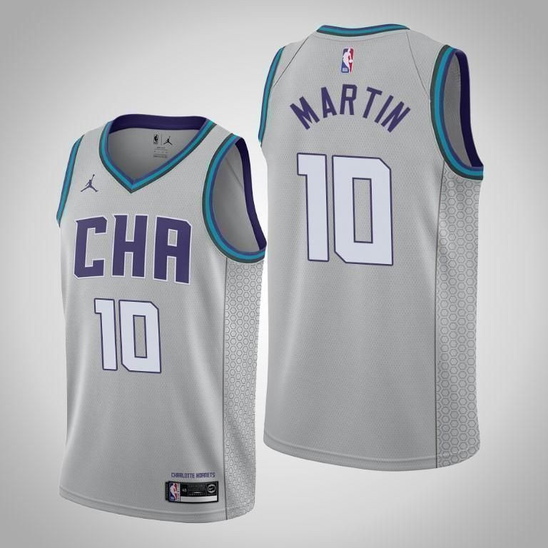 Caleb Martin Charlotte Hornets 2019-20 City Grey Swingman Jersey