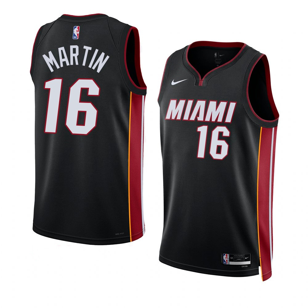 Caleb Martin Miami Heat 2022-23 Icon Edition Black Swingman Jersey