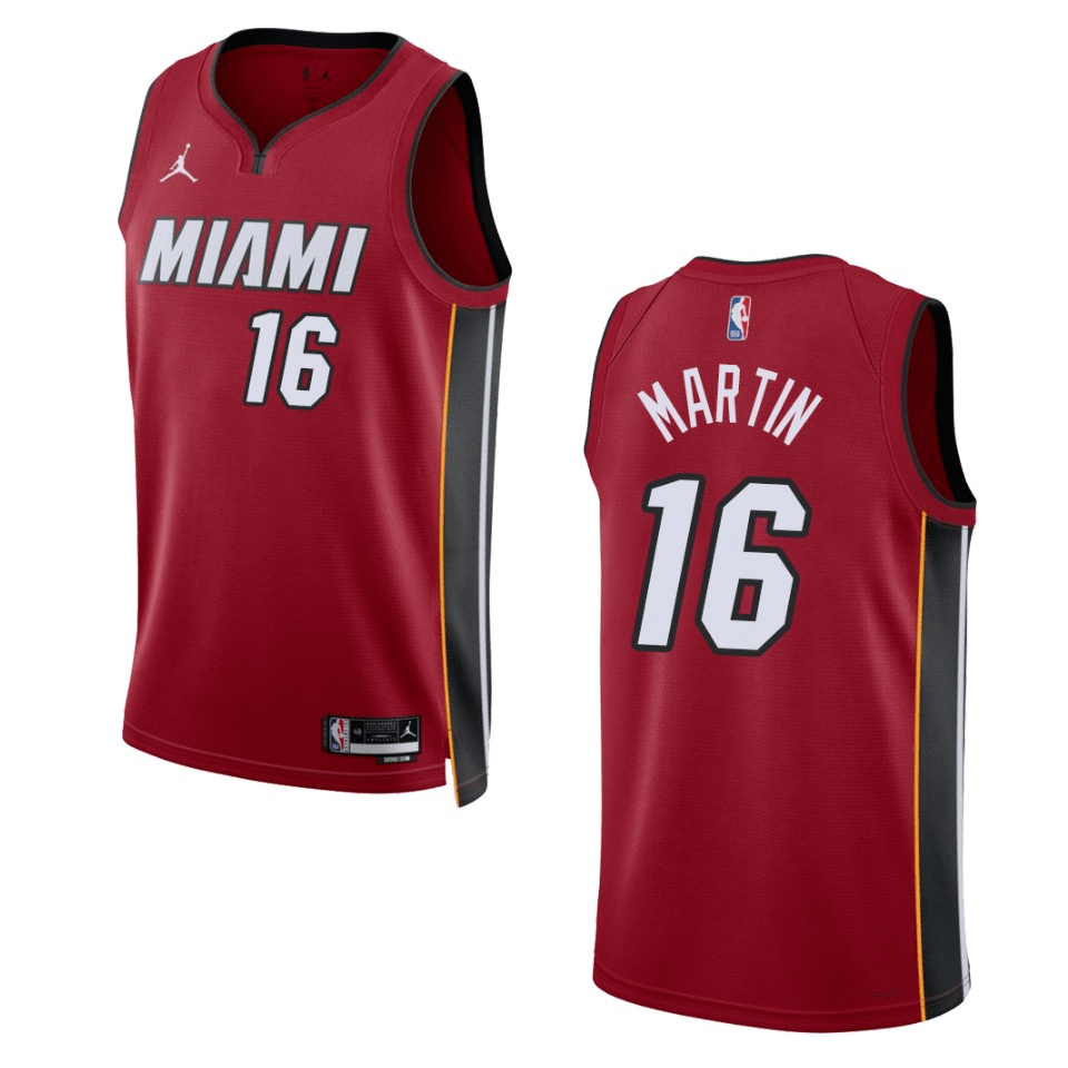 Caleb Martin Miami Heat 2022-23 Statement Edition Red Swingman Jersey