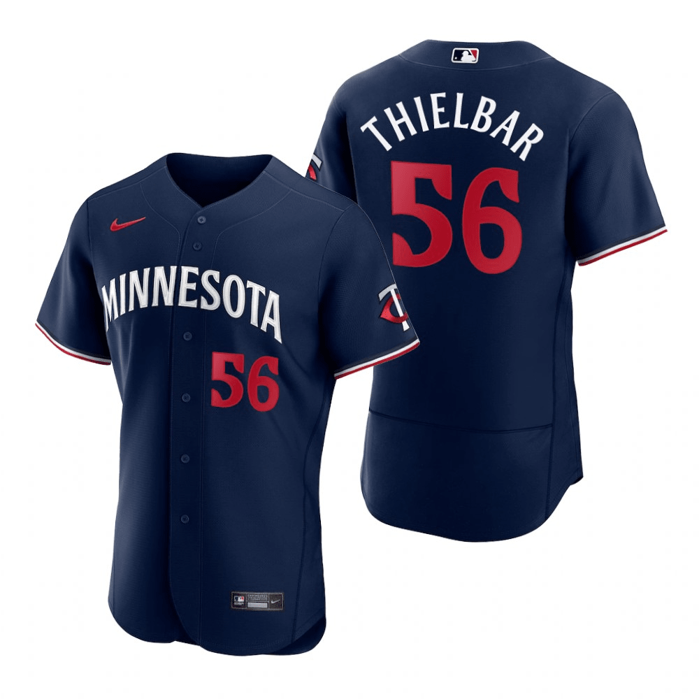 Caleb Thielbar Minnesota Twins 2023 Alternate Navy Baseball Player Jersey