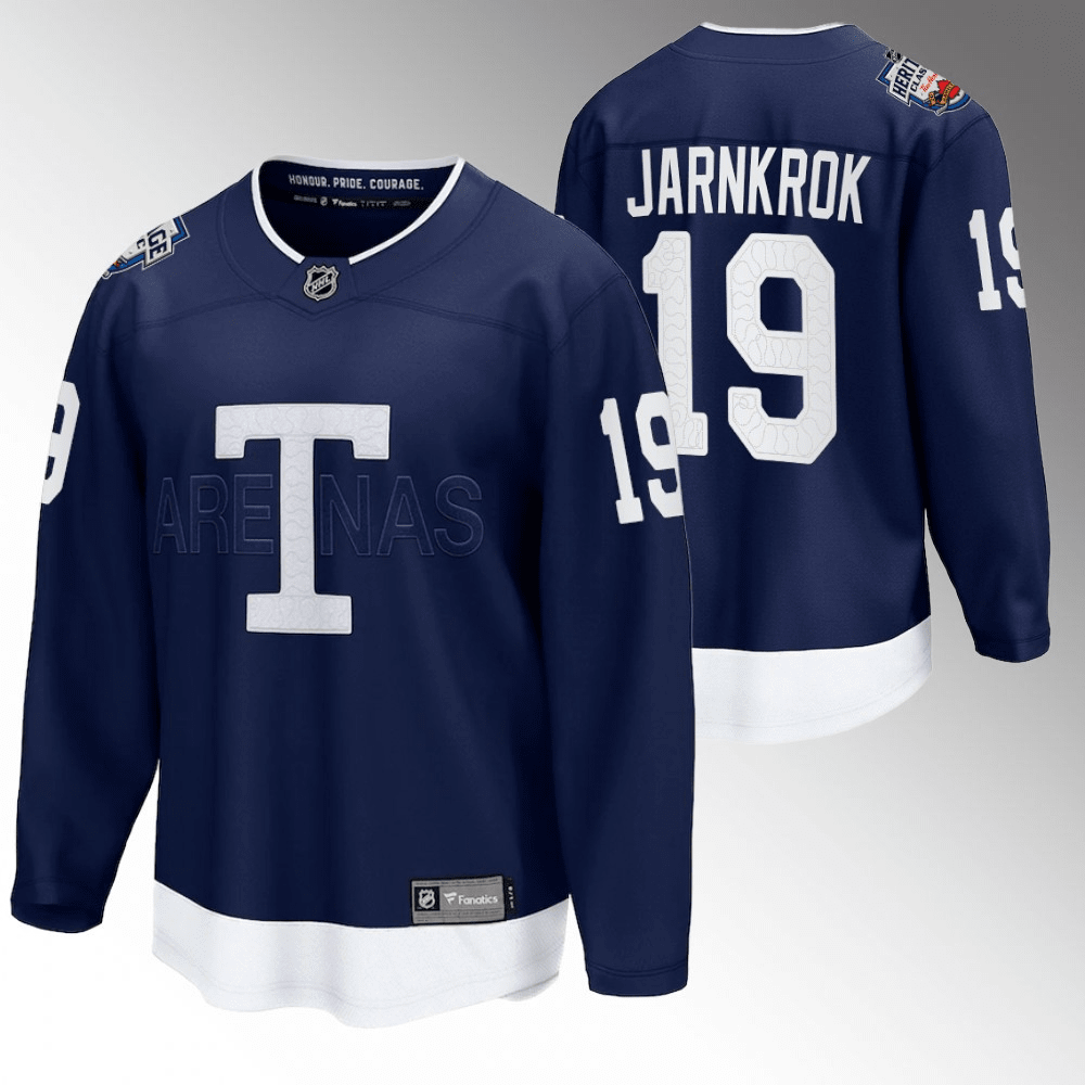 Calle Jarnkrok Toronto Maple Leafs 2022 Heritage Classic Navy Player Swingman Jersey