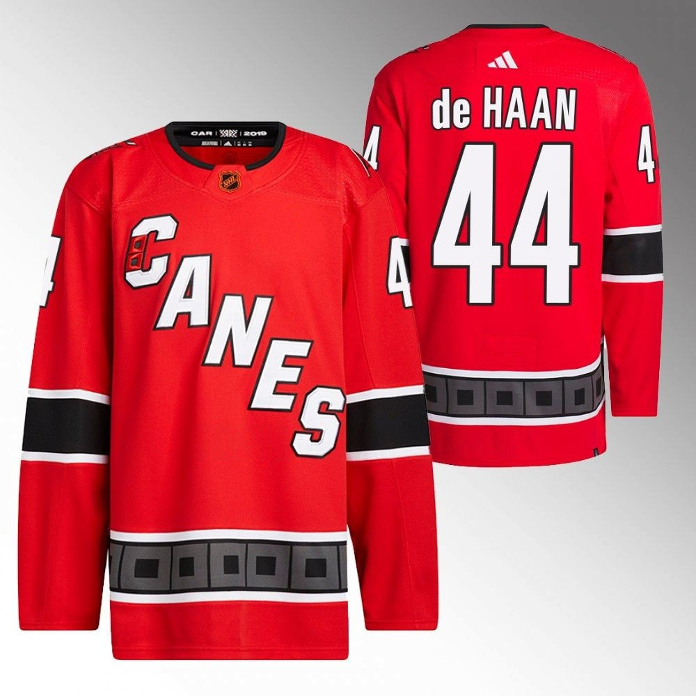 Calvin de Haan Carolina Hurricanes 2022 Reverse Retro Red Player Swingman Jersey