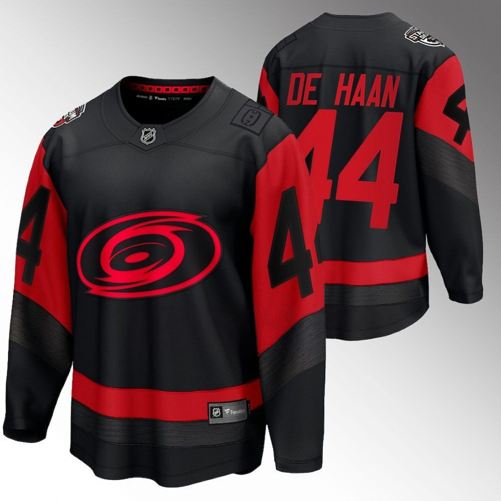 Calvin de Haan Carolina Hurricanes 2023 Stadium Series Black Player Swingman Jersey