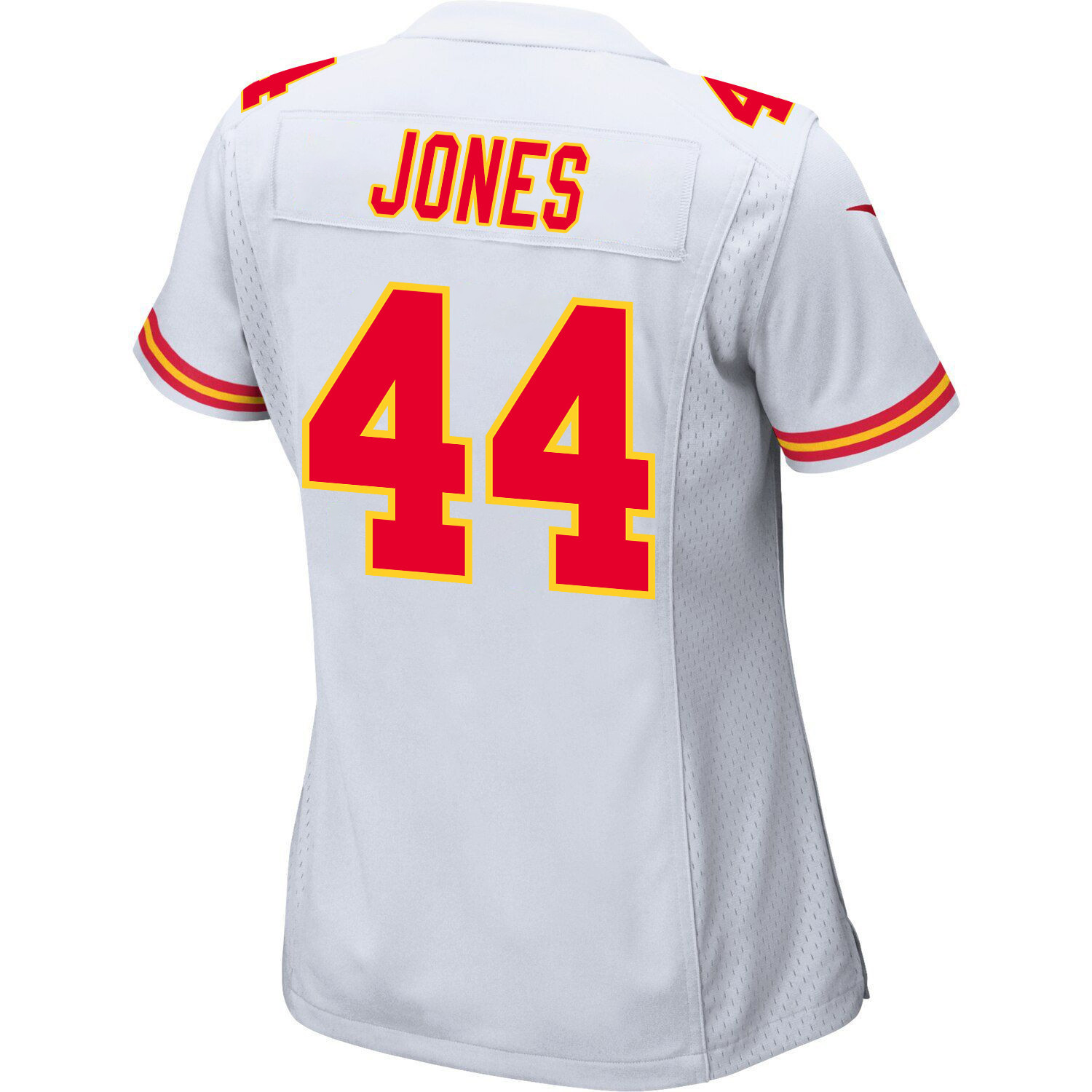 Cam Jones 44 Kansas City Chiefs Super Bowl LVIII Champions 4X Game Women Jersey - White