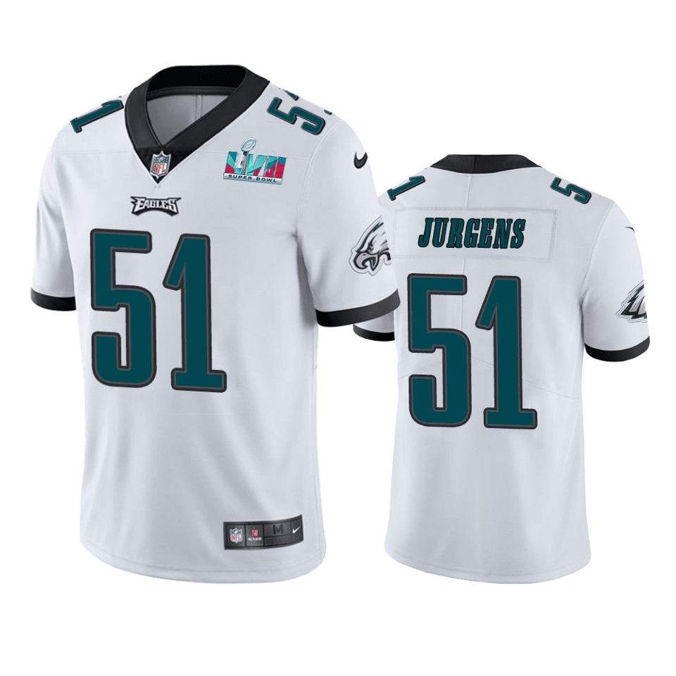 Cam Jurgens Philadelphia Eagles Super Bowl LVII White Vapor Limited Jersey