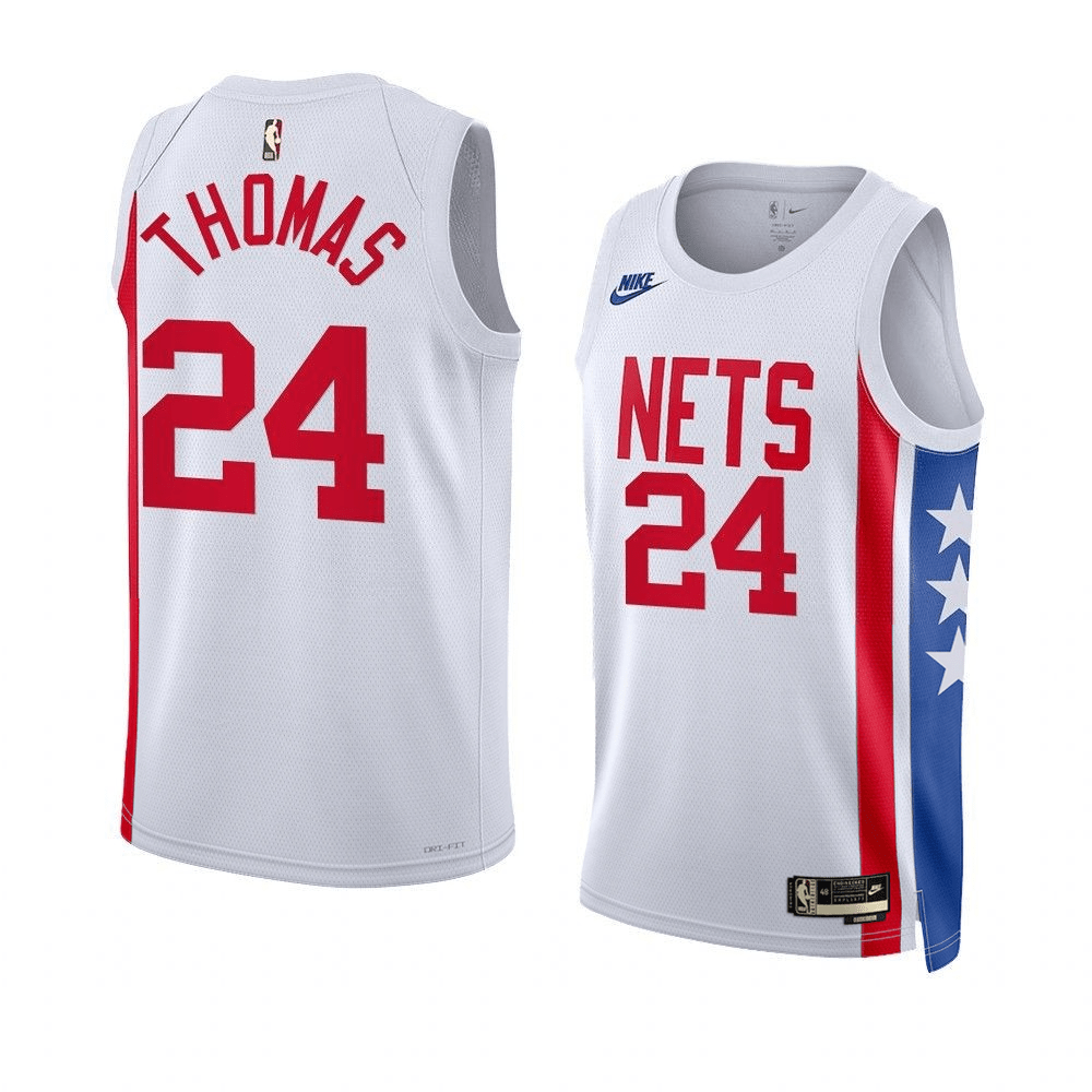 Cam Thomas Brooklyn Nets 2022-23 Classic Edition White Swingman Jersey