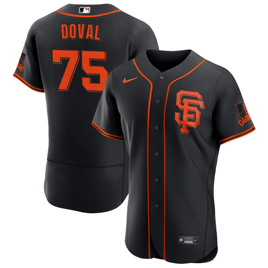 Camilo Doval San Francisco Giants Alternate Black Baseball Player Jersey