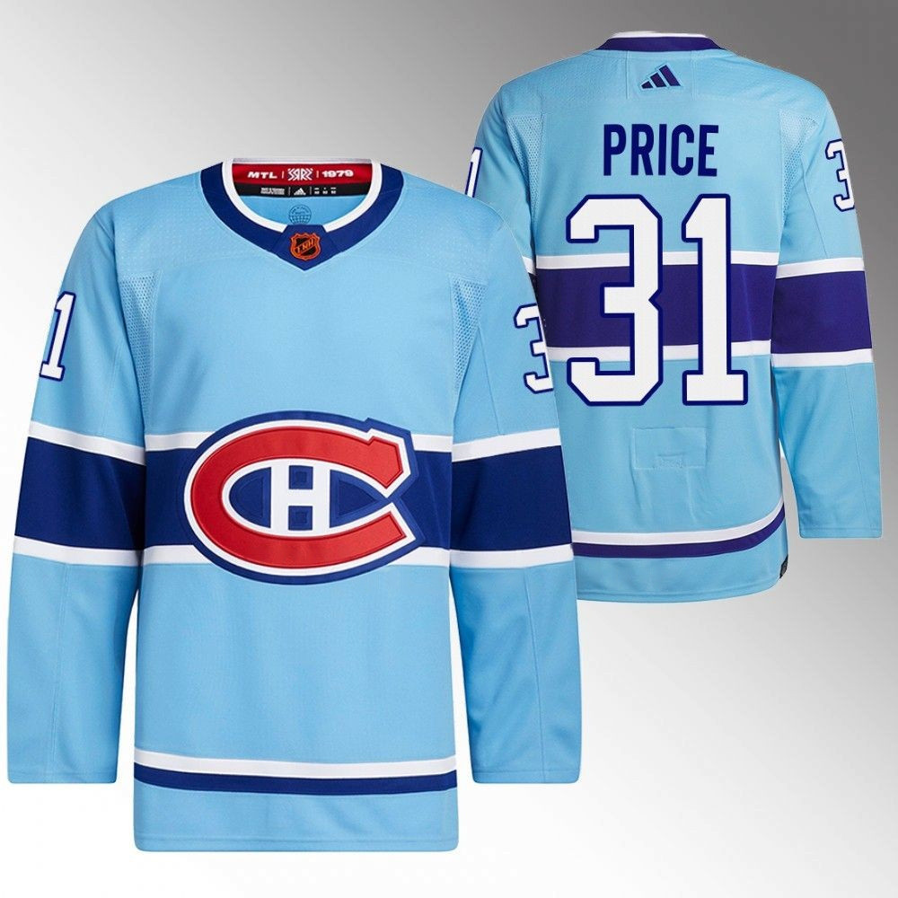 Carey Price Montreal Canadiens 2022 Reverse Retro Blue Player Swingman Jersey