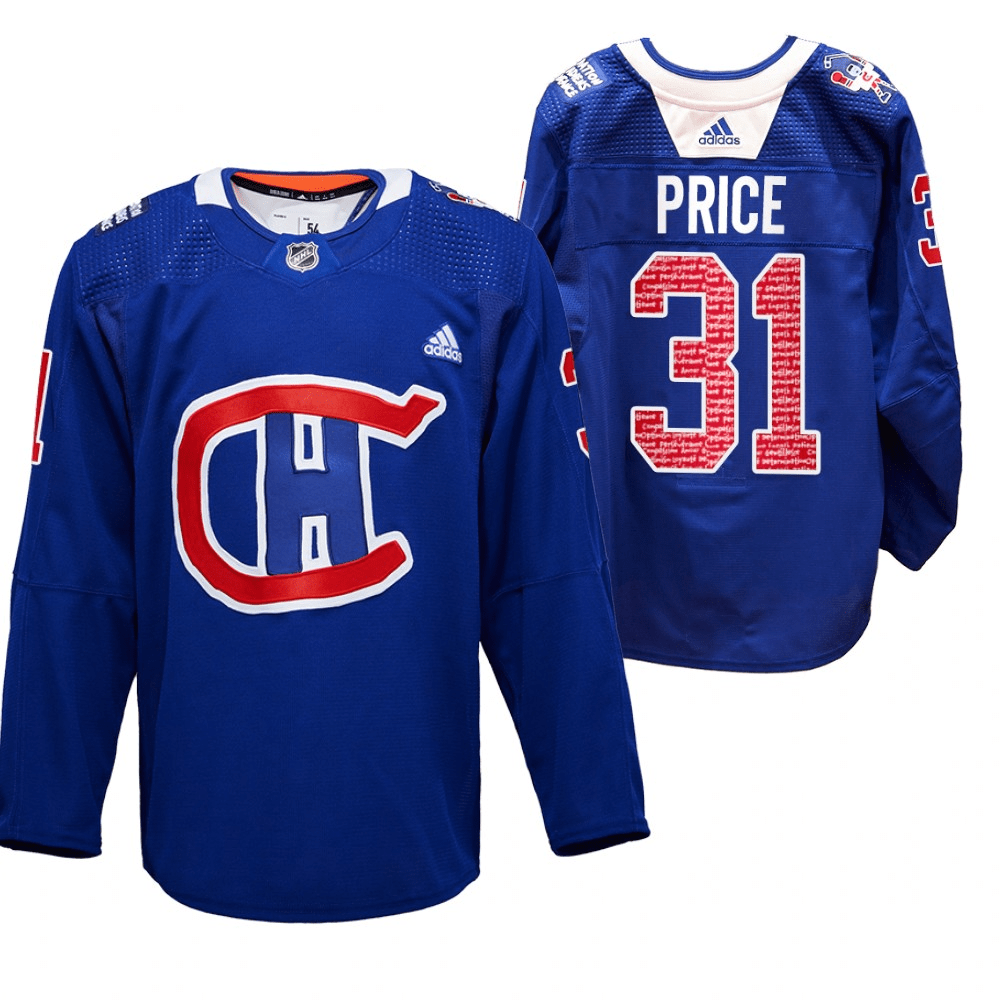 Carey Price Montreal Canadiens RadioTeleDON Royal Player Swingman Jersey