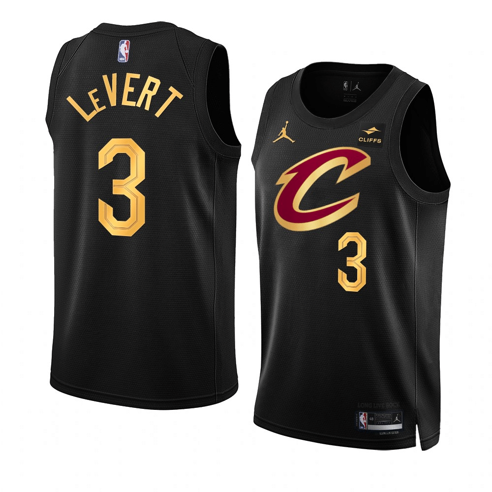 Caris LeVert Cleveland Cavaliers 2022-23 Statement Edition Black Swingman Jersey