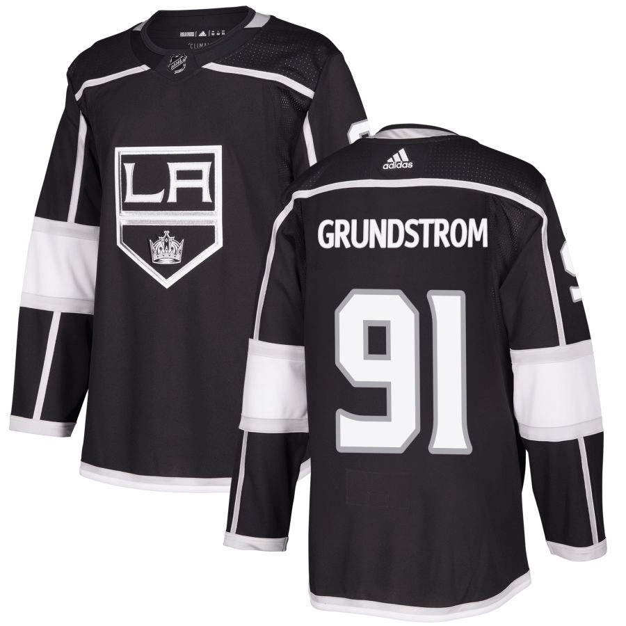 Carl Grundstrom Los Angeles Kings Black Player Swingman Jersey