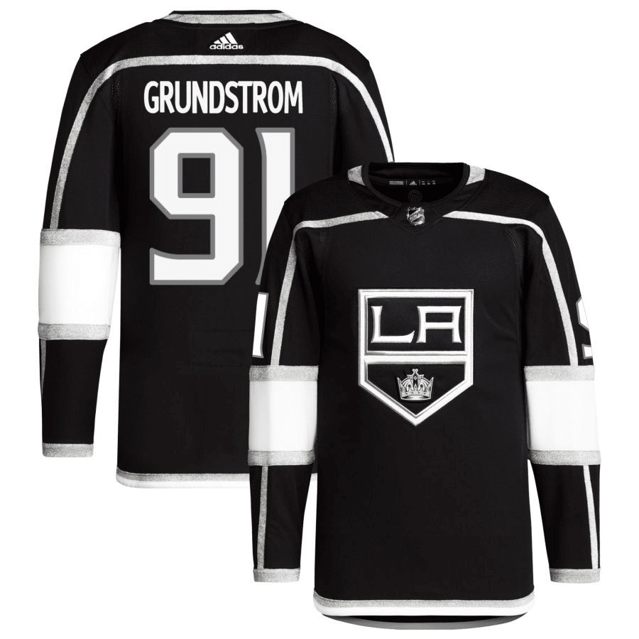 Carl Grundstrom Los Angeles Kings Home Black Player Swingman Jersey