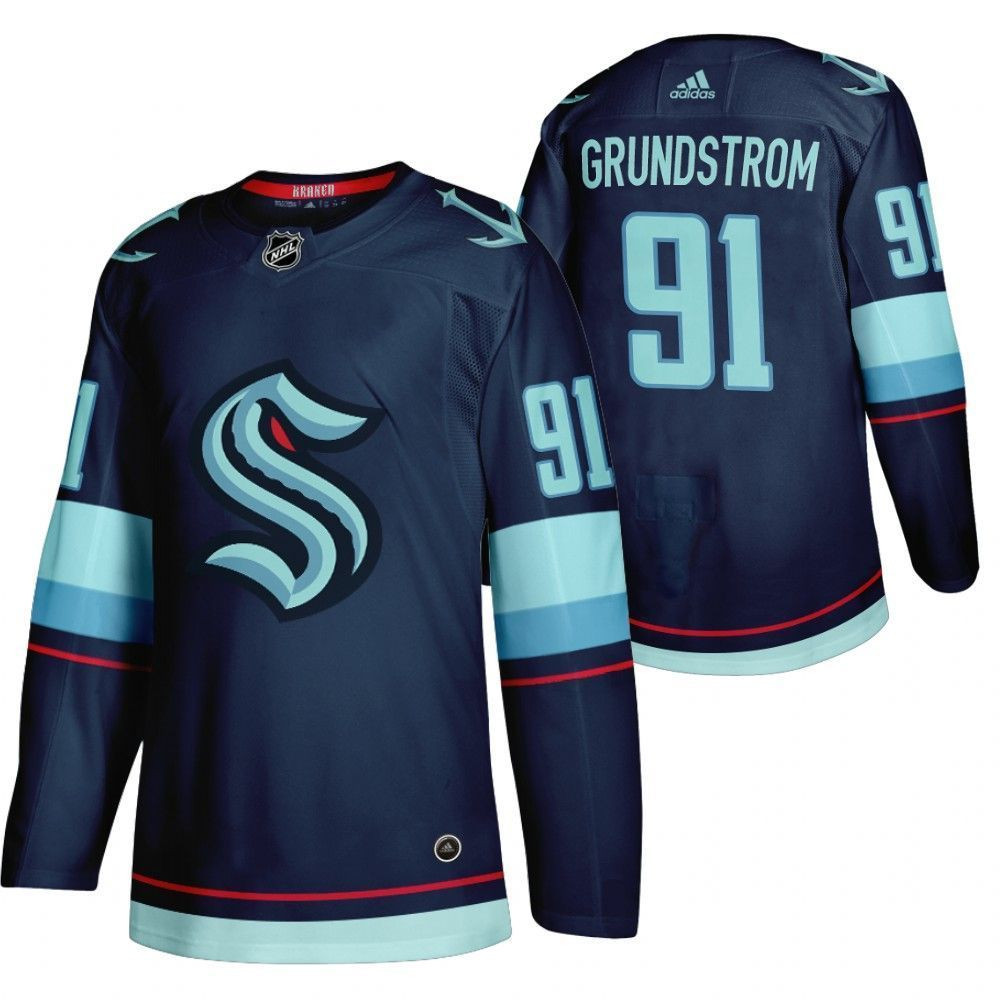 Carl Grundstrom Seattle Kraken 2021 Expansion Draft Swingman Jersey