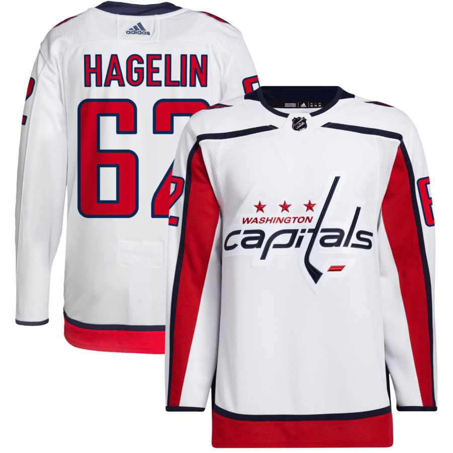 Carl Hagelin Washington Capitals Away White Player Swingman Jersey