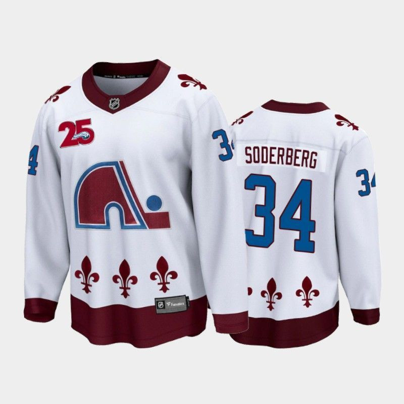 Carl Soderberg Colorado Avalanche 2021 Reverse Retro Player Swingman Jersey