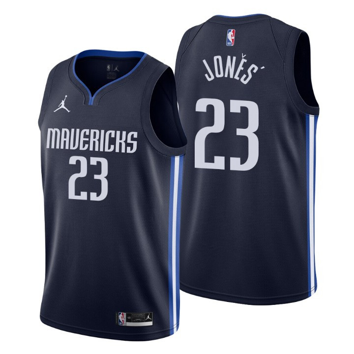 Carlik Jones Dallas Mavericks 2021-22 Statement Navy Swingman Jersey