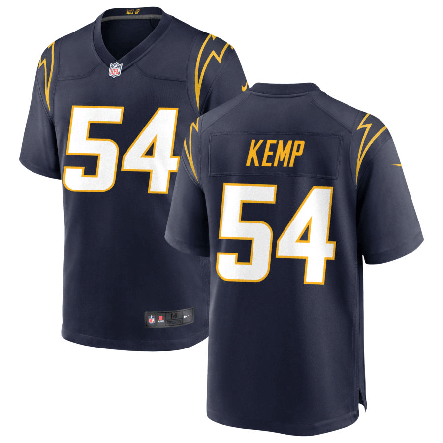 Carlo Kemp Los Angeles Chargers Alternate Navy Game Jersey