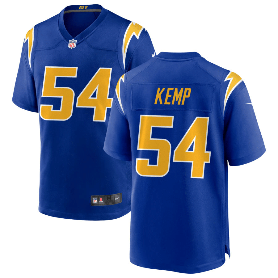Carlo Kemp Los Angeles Chargers Alternate Royal Game Jersey
