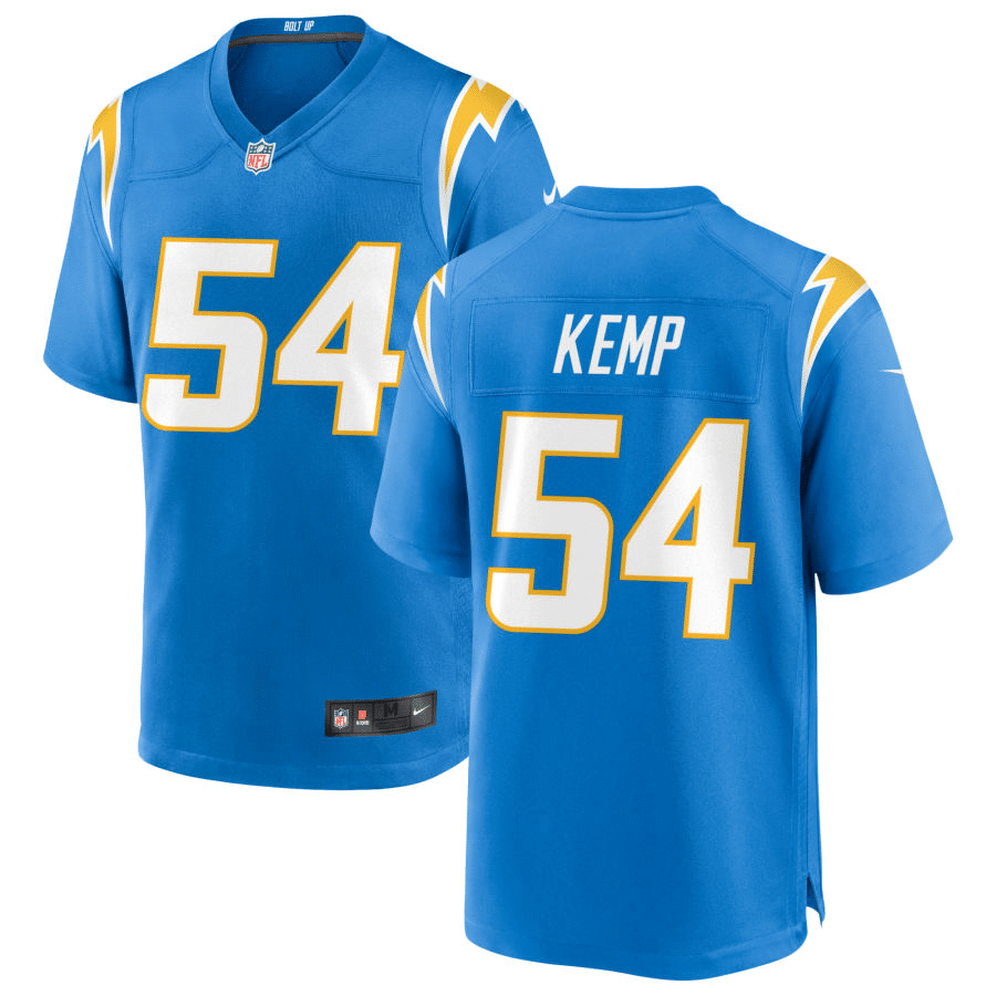 Carlo Kemp Los Angeles Chargers Blue Game Jersey