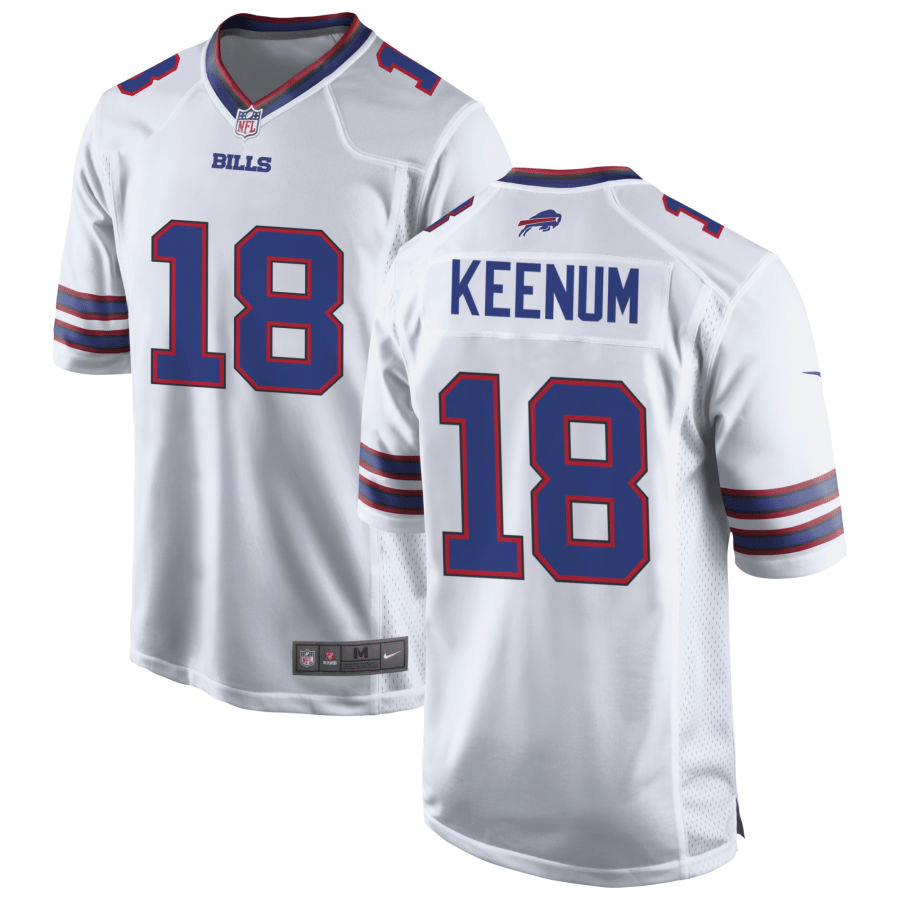 Case Keenum Buffalo Bills White Game Jersey