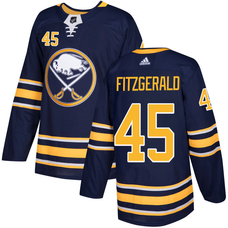 Casey Fitzgerald Buffalo Sabres Navy Player Swingman Jersey