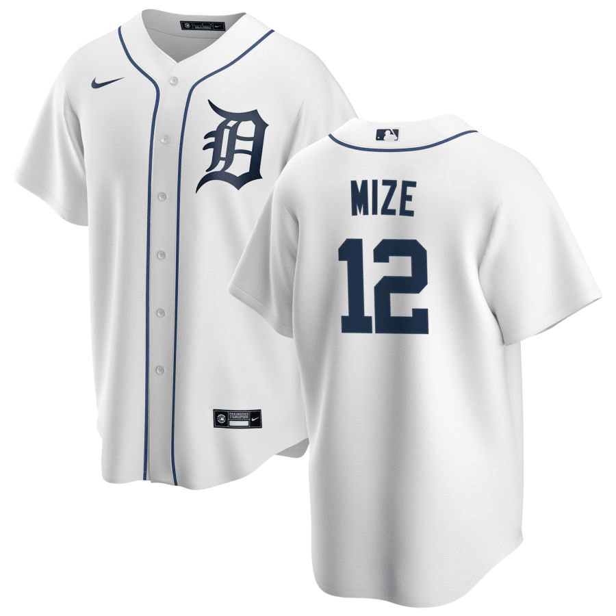 Casey Mize Detroit Tigers Home White Baseball Player Jersey