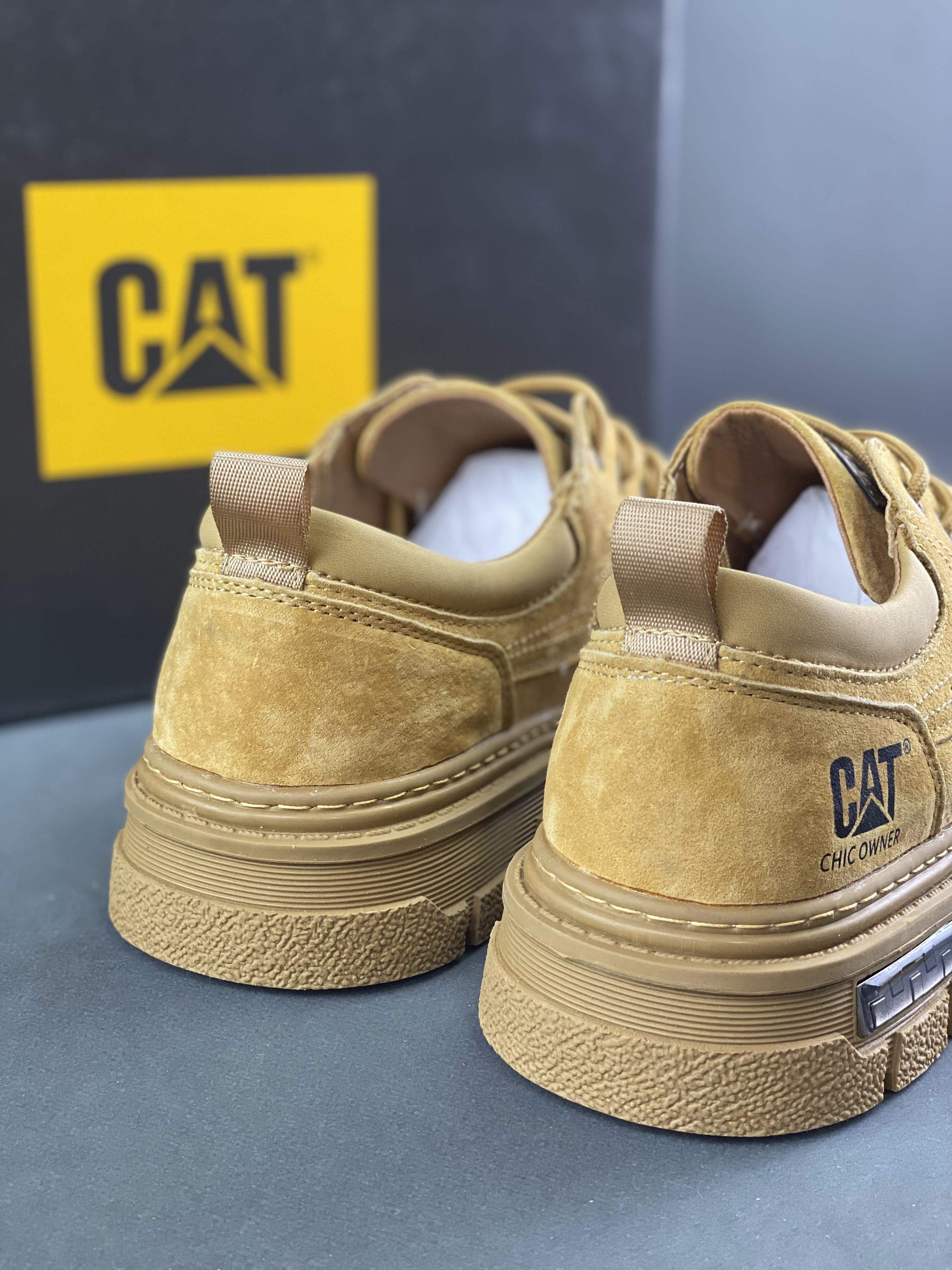 cat Pure Original Guangdong Dachang Zhongbang New Autumn and Winter Bulldozer Casual Fashion Men’s Casual Leather Shoes Size Number: 39-449