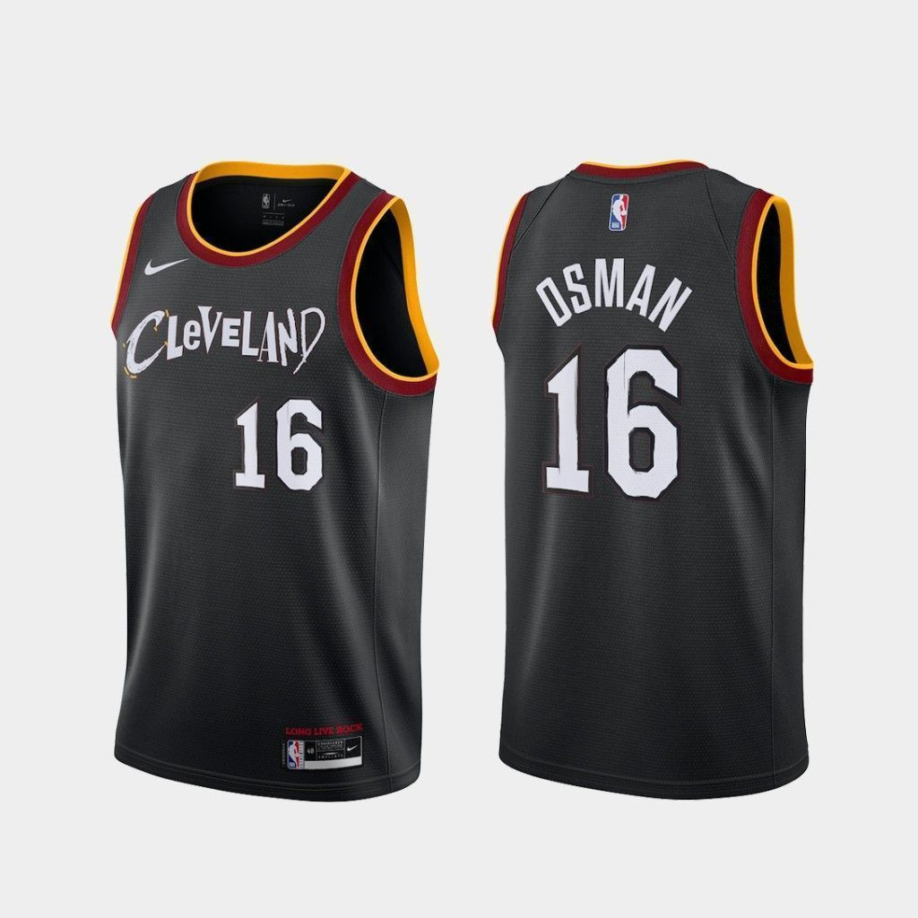 Cedi Osman Cleveland Cavaliers 2020-21 City Black Swingman Jersey