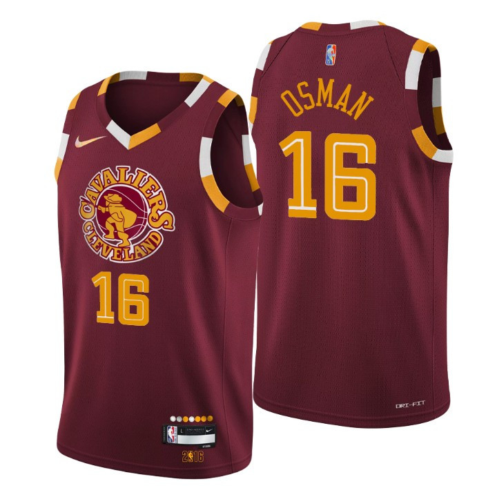 Cedi Osman Cleveland Cavaliers 2021-22 City Red Swingman Jersey