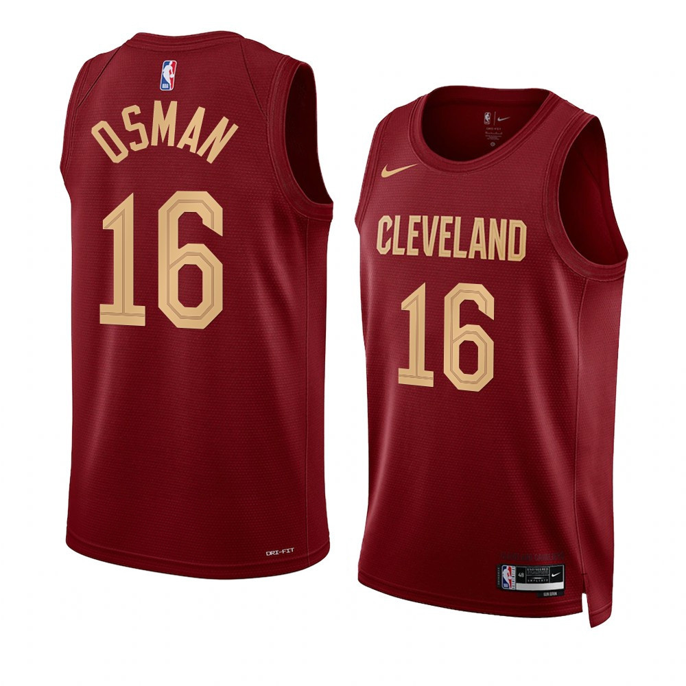 Cedi Osman Cleveland Cavaliers 2022-23 Icon Edition Wine Swingman Jersey