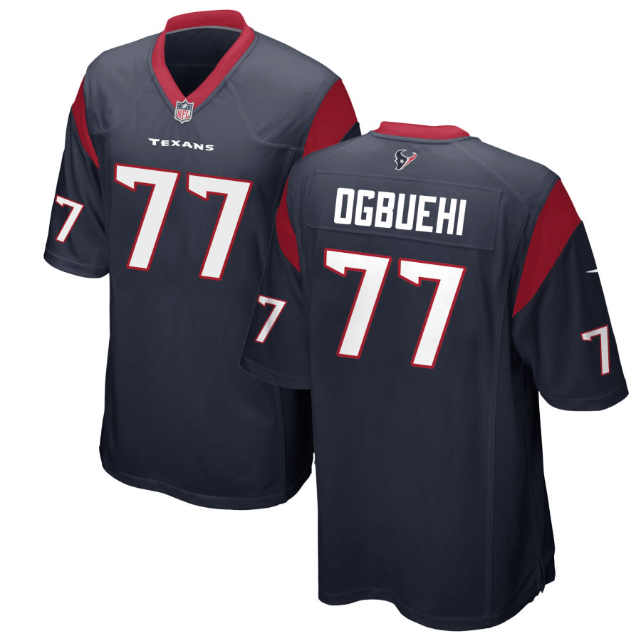Cedric Ogbuehi Houston Texans Navy Game Jersey