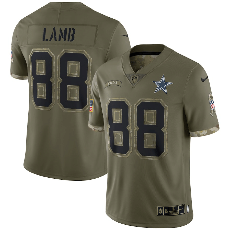 CeeDee Lamb Dallas Cowboys 2022 Salute To Service Limited Jersey