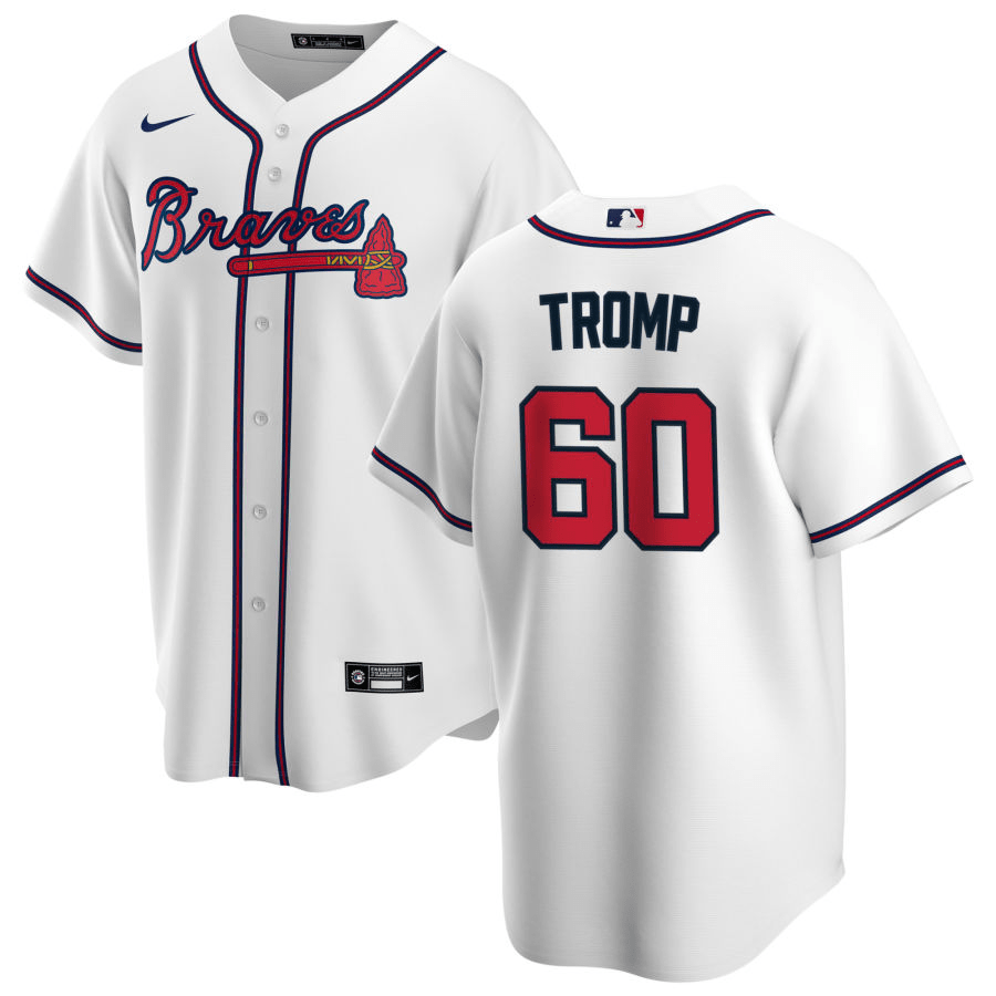 Chadwick Tromp Atlanta Braves White Home Baseball Player Jersey