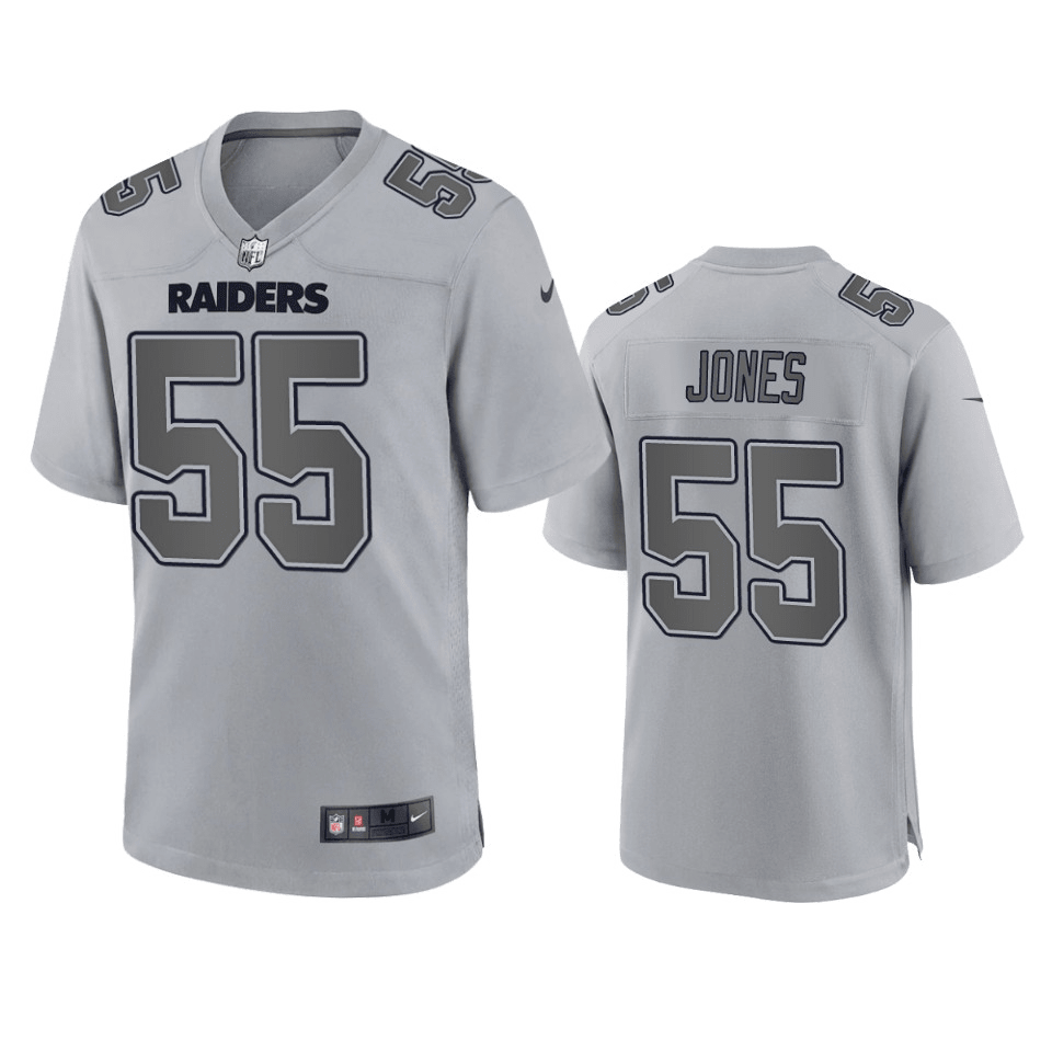Chandler Jones Las Vegas Raiders Atmosphere Fashion Gray Game Jersey