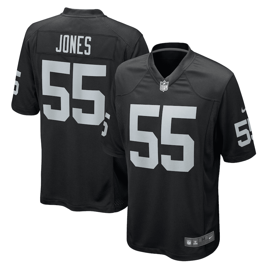 Chandler Jones Las Vegas Raiders Game Player Black Jersey