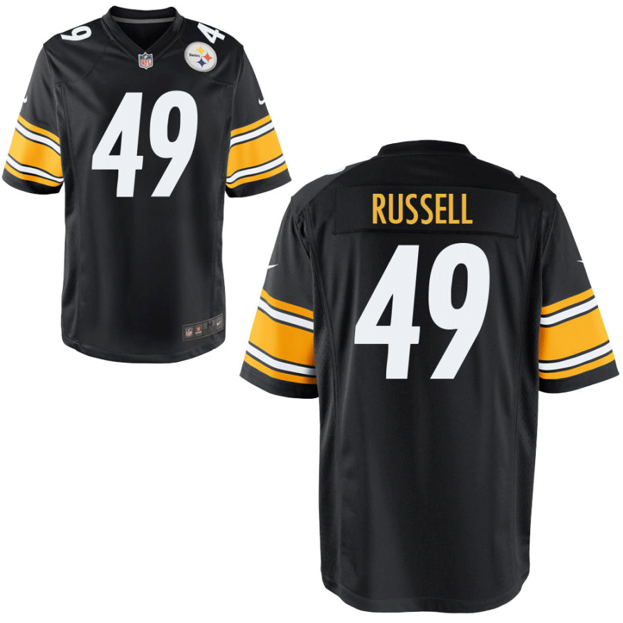 Chapelle Russell Pittsburgh Steelers Black Game Jersey