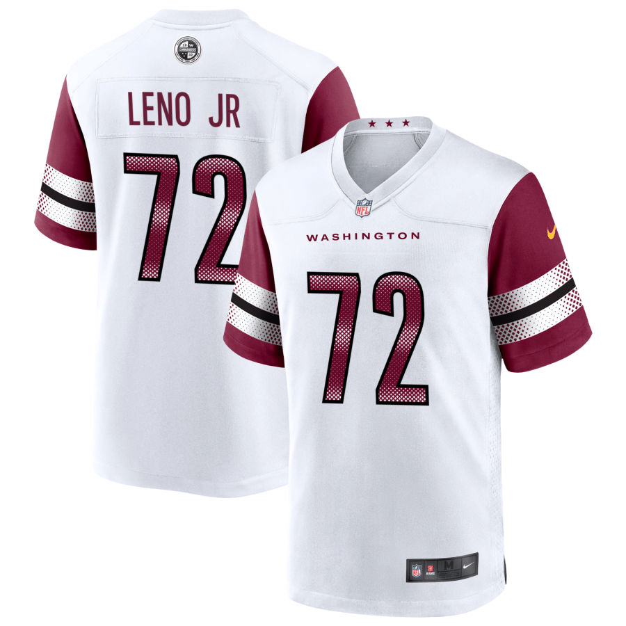 Charles Leno Jr Washington Commanders White Game Jersey