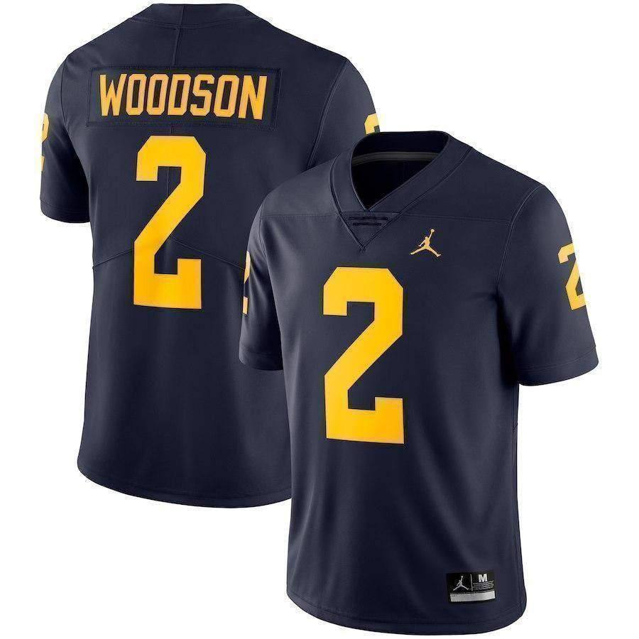 Charles Woodson Michigan Wolverines Football Jersey - Navy