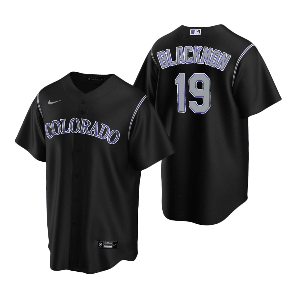 Charlie Blackmon Colorado Rockies Alternate Black Baseball Player Jersey