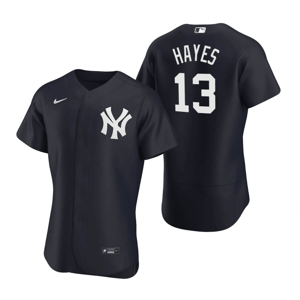 Charlie Hayes New York Yankees Alternate Navy Baseball Player Jersey