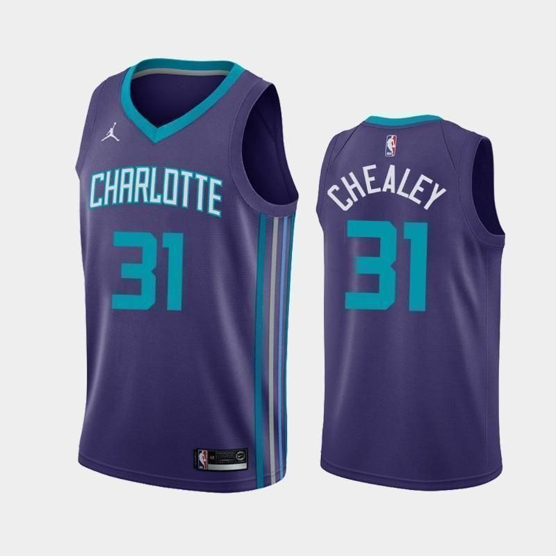 Charlotte Hornets #31 Joe Chealey Statement Purple Swingman Jersey