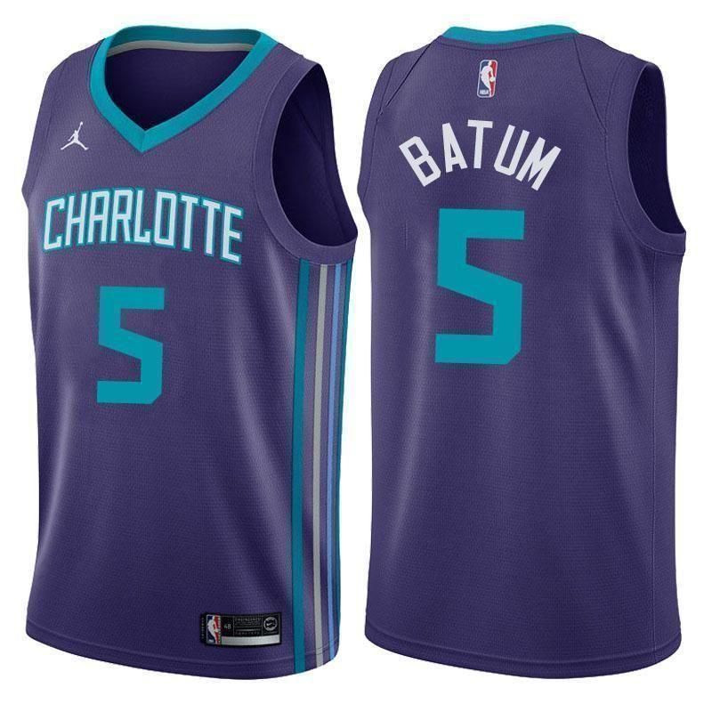 Charlotte Hornets Nicolas Batum Statement Purple Swingman Jersey