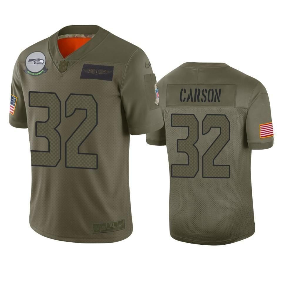 Chris Carson Seattle Seahawks 2019 Salute To Service Limited Jersey