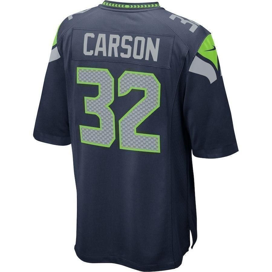 Chris Carson Seattle Seahawks Game Jersey