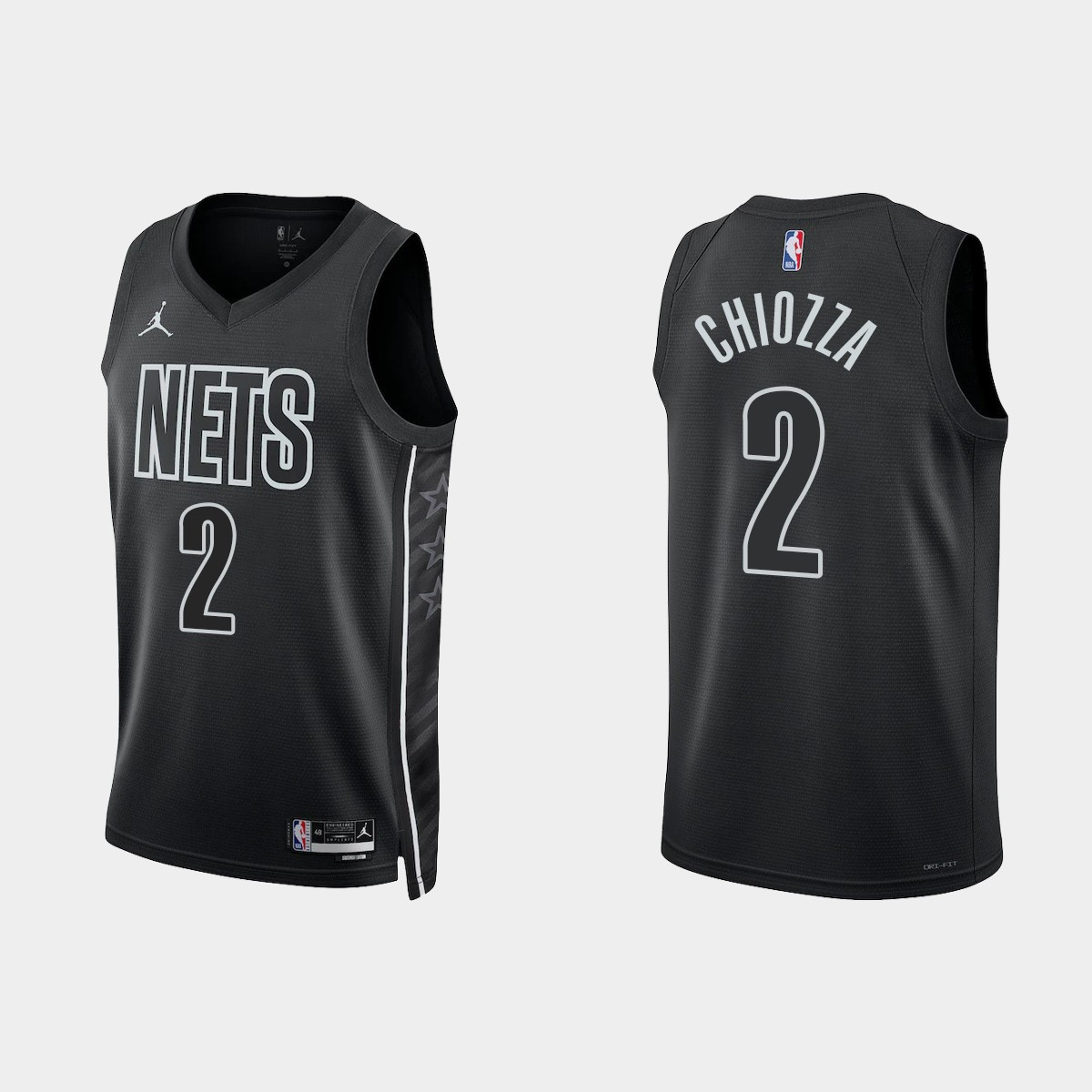 Chris Chiozza Brooklyn Nets 2022-23 Statement Edition Black Swingman Jersey