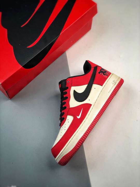 Custom Nike Air Force 1 Low Red White Black