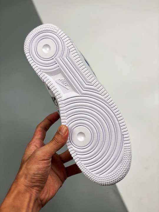 Custom x Kaws Nike Air Force 1 Low Blue White