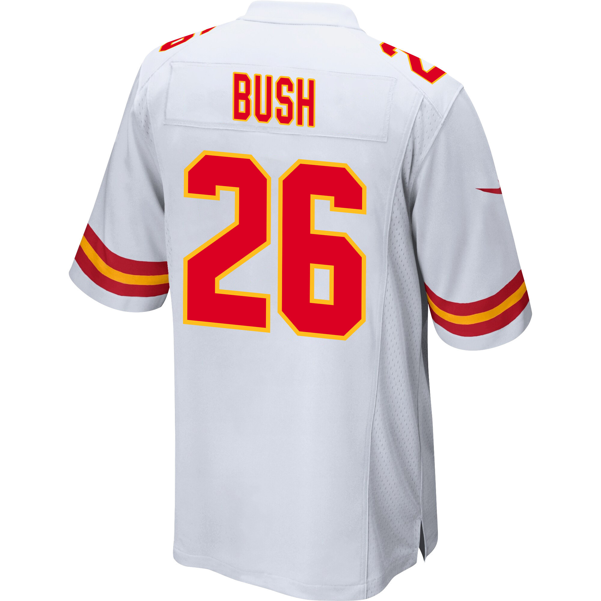Deon Bush 26 Kansas City Chiefs Super Bowl LVIII Patch Game Men Jersey - White