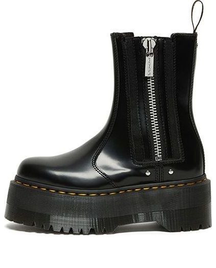 Dr. Martens 2976 Max Leather Platform Chelsea Black Boots